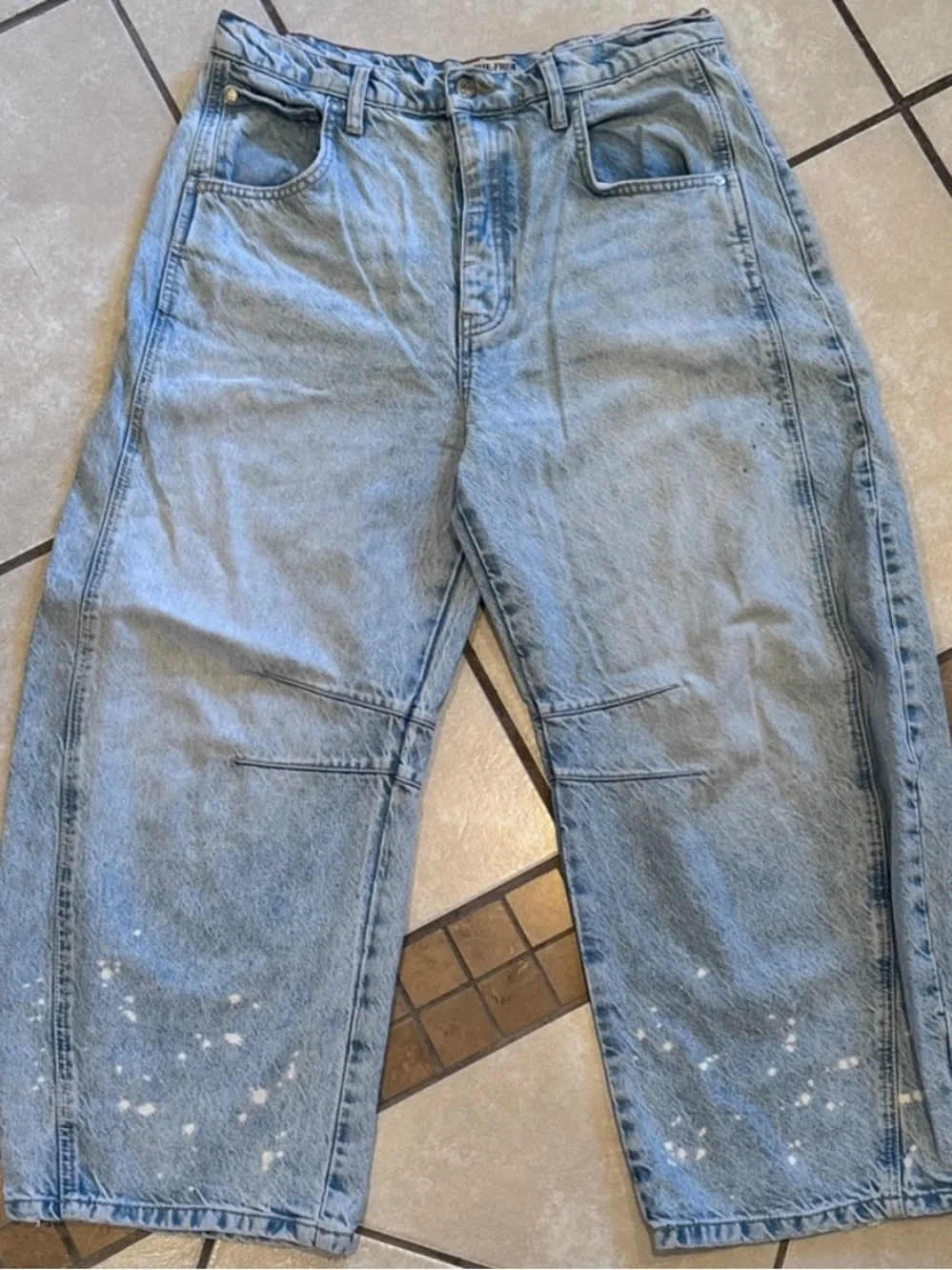 Free People Good luck barrel jeans - Picture 1 of 5
